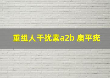 重组人干扰素a2b 扁平疣